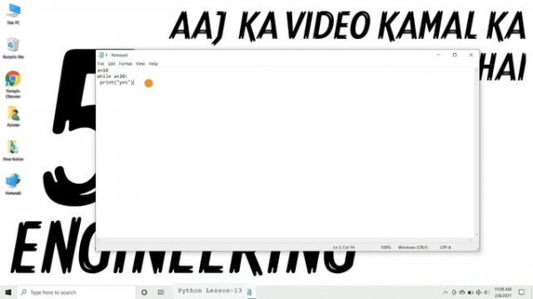 Python While Loops Part-1 Explained in Hindi l Python Tutorial For Beginners