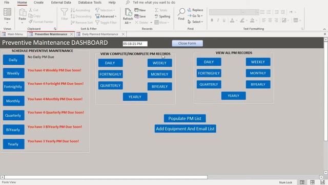 Preventive Maintenance Dashboard | Maintenance Reminder | Email notification смотреть онлайн