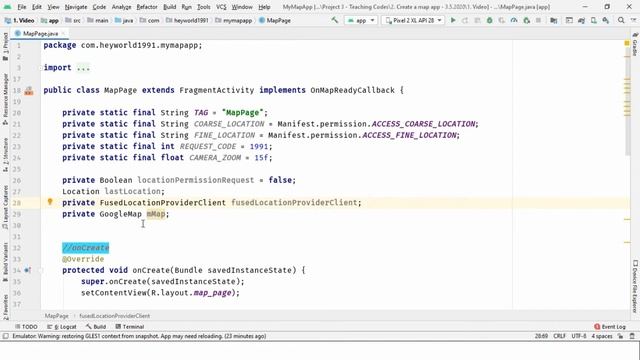 How to build an android app and get location permission in google maps | 2020 | Part 12 смотреть онлайн
