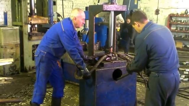 Заплетка стального каната крупного диаметра смотреть онлайн