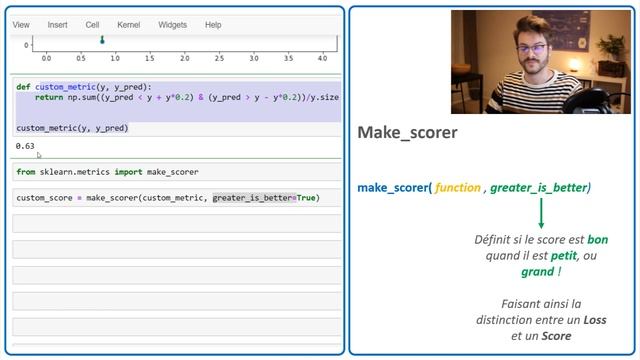 Sklearn make_scorer tutoriel : Créer vos propres métriques. смотреть онлайн