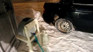 Как мыть машину керхером в гараже.