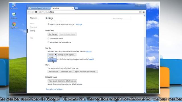 How to set default search engine in Google™ Chrome on Windows® XP PC смотреть онлайн