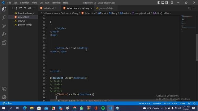 10#jQuery Set Content Using text() | html() | val() and attr() | jquery advanced tutorial bangla смотреть онлайн