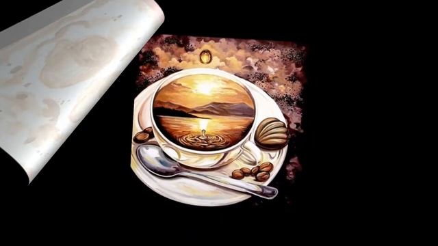 #shorts День пейзажей,нарисованных чаем #короткое_видео смотреть онлайн