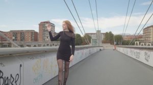 TRY ON FASHION EDITORIAL PANTYHOSE STOCKINGS TIGHTS HIGH HEELS MINIDRESS COLLANT SHORT MINI DRESS 4