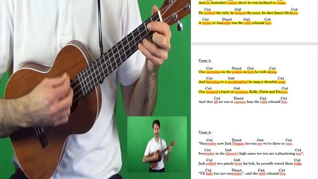 Trad Success - Ukulele - Video 30 - The Wild Colonial Boy. смотреть онлайн