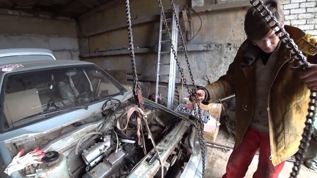 ВАЗ 2115 СНЯТИЕ МОТОРА . СГНИЛ КУЗОВ смотреть онлайн
