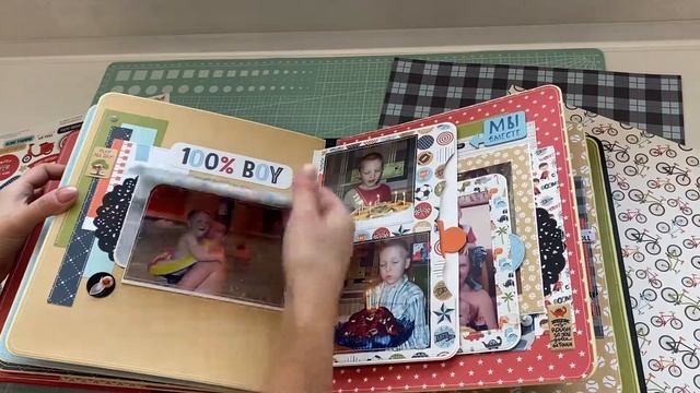 Скрапальбом для сына/ Скрапбукинг/ Фотоальбом для мальчика смотреть онлайн