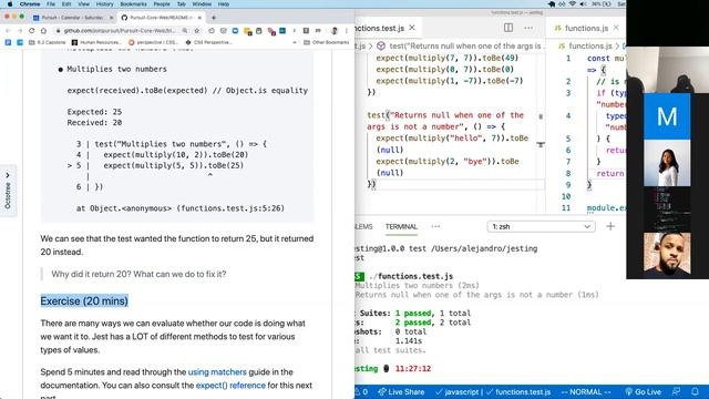 JavaScript Unit Testing with Jest смотреть онлайн