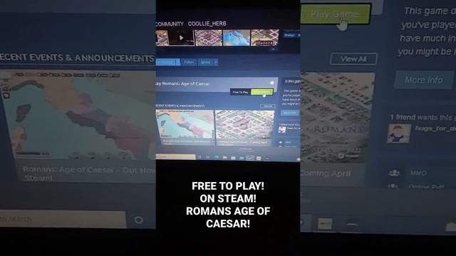 #shorts FREE TO PLAY! ON STEAM! ROMANS AGE OF CAESAR! смотреть онлайн