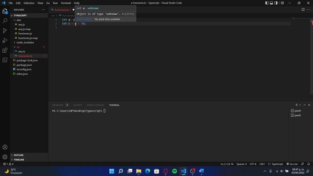Tipos de variables en Typescript - Unknown смотреть онлайн