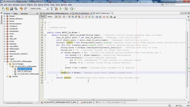 Konversi Char ke Dalam Kode ASCII dan Bilangan Biner - Java смотреть онлайн