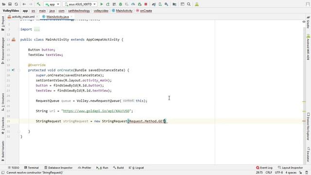 Volley custom request example, Volley Library Android Studio Tutorial, Volley request headers смотреть онлайн