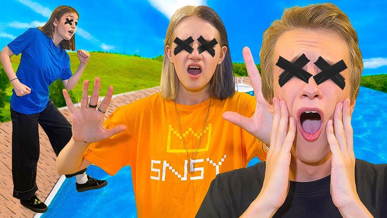 24 Часа с ЗАКРЫТЫМИ ГЛАЗАМИ Челлендж! смотреть онлайн