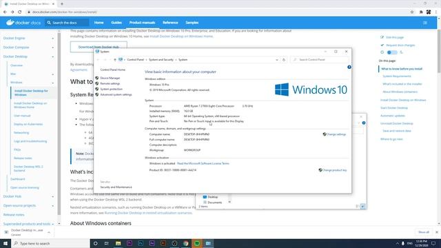 ? Como INSTALAR DOCKER En WINDOWS 10 | Como Habilitar La VIRTUALIZACION En Windows 10 ?
