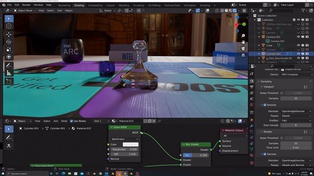 Intel Arc Graphics | Rendering Cycles in Blender | Intel Graphics смотреть онлайн