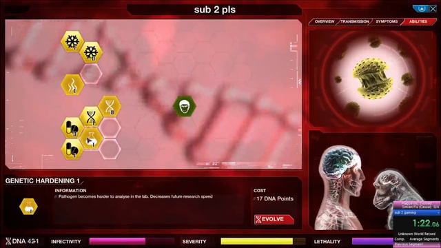 [Plague Inc: Evolved] Simian Flu (Casual) in 1:53.683 (World Record, 1st Sub 2!) смотреть онлайн