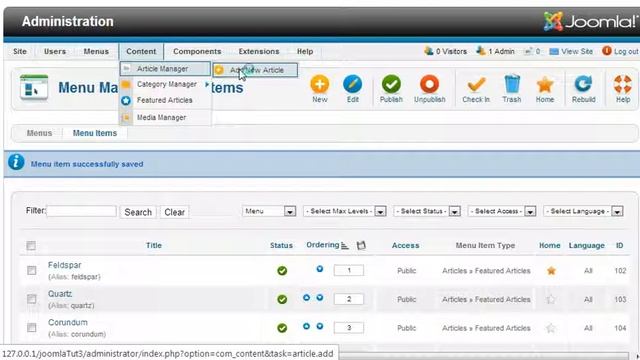 How to create blog pages in joomla 2.5 Part-15 смотреть онлайн