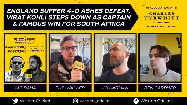 England suffer 4-0 Ashes defeat & Kohli RESIGNS as Test captain | Wisden Cricket Weekly Podcast смотреть онлайн