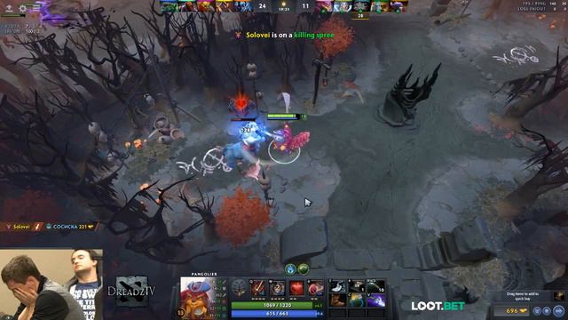 Dread - Pangolier Андрей в деле! feat. V1lat и NS против -4 интеллекта смотреть онлайн