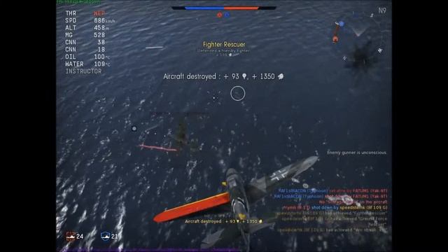 War Thunder - Bf-109 G6 Kill Streak смотреть онлайн