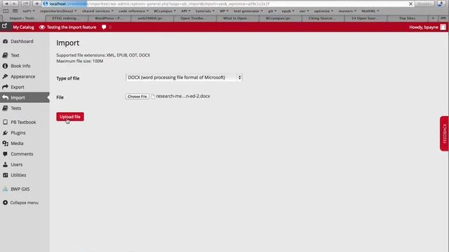 download, import, re-order a docx file into PressBooks смотреть онлайн