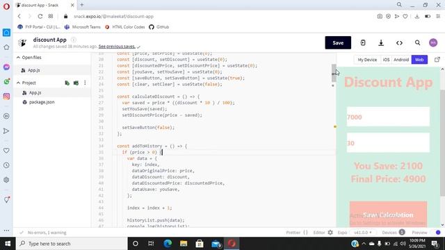 DISCOUNT APP | REACT NATIVE смотреть онлайн