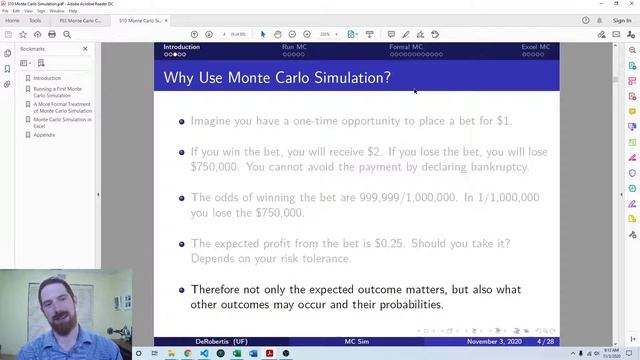 Introduction to Monte Carlo Simulations - Monte Carlo Simulation смотреть онлайн