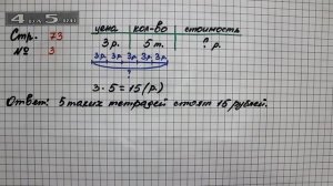 Страница 73 Задание 3 – Математика 2 класс Моро М.И. – Учебник Часть 2