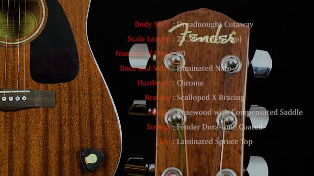 FENDER CD-60CE ALL MAHOGANY
