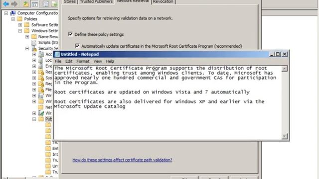 PKI Certificate Path Validation Settings смотреть онлайн