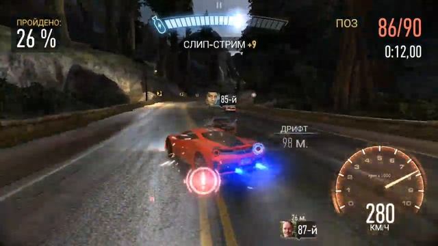 Прохождение события на Ferrari 488 Pista в NFS NL (3.3) смотреть онлайн