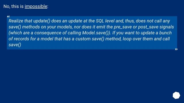 Django Bulk Update to Trigger save() смотреть онлайн