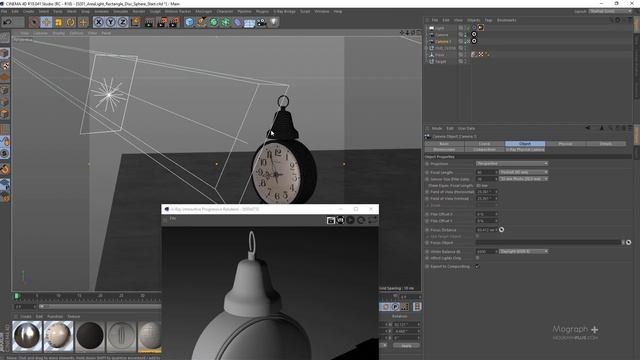 Tutorial No.74 : VRAYforC4D 3.4 Free Lighting Course | Area Light | (Part 1 of 8 ) смотреть онлайн