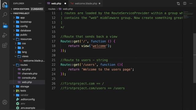 Basic Routing And HTTP Responses | Learn Laravel From Scratch | Laravel For Beginners смотреть онлайн