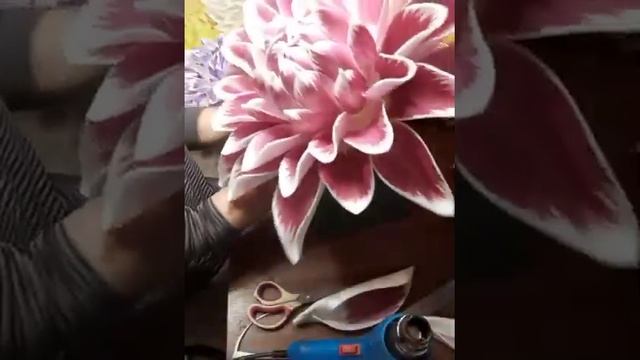 МК Георгин из изолона! Часть вторая! смотреть онлайн