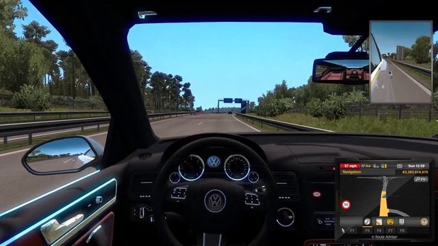 ETS2 1 36 Mods |Car Mod| - Test Driving on the Volkswagen Touareg Mod смотреть онлайн