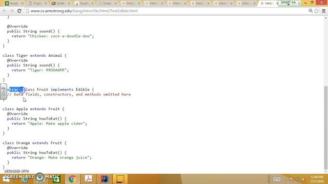 COS201 Chapter13 AbstractClassesAndInterfaces Part2 смотреть онлайн