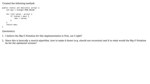 Code Review: Finding a max element in an array in Java смотреть онлайн