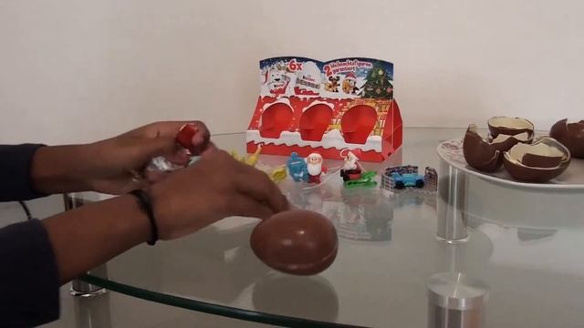 Christmas Kinder  Surprise Eggs Unboxing Part Two