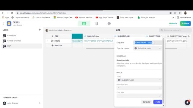 Crie seu proprio buscador de endereço atraves do cep no Glide sem script e ou google sheets 1 смотреть онлайн