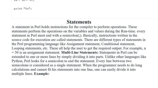 Perl | Basic Syntax Of Perl Program смотреть онлайн