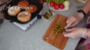 Как приготовить дома вкусный бургер! ПП рецепт!