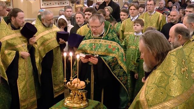 Праздник "Святой Троицы. Пятидесятницы" в Спасо-Парголовском храме смотреть онлайн