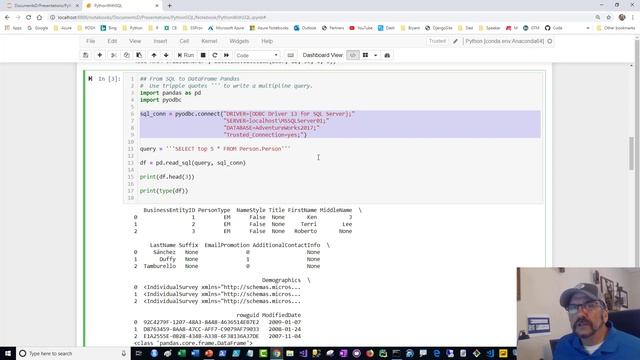 Master Using SQL with Python: Lesson 3 - Using Enterprise Databases with ODBC смотреть онлайн