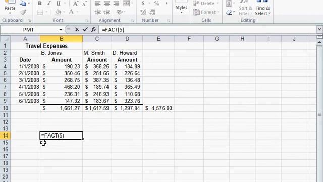 Calculate the Factorial or Permutation of a Number - Excel 2010 смотреть онлайн