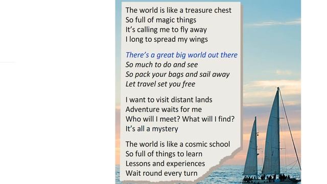 EXCEL 9 for Kaz M8 / EDUTAINMENT 8 / Song: SEE THE WORLD / text смотреть онлайн