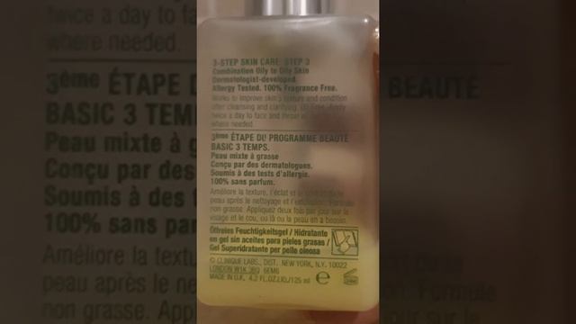 Clinique CTM Routine Gel Moisturiser For Combo/Oily Skin #review #skincareproducts