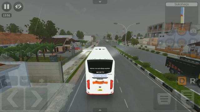 New Bus Skin on MSRTC Bus - Bus Simulator Indonesia - Android Gameplay 2022 смотреть онлайн